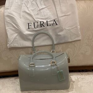 Furla Women's Light Gray Satchel